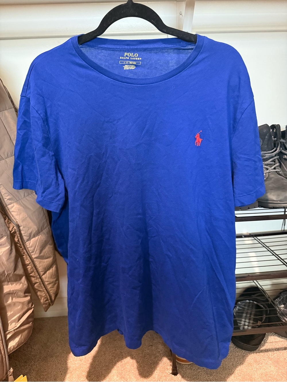 Polo by Ralph Lauren Royal Blue Short Sleeve Tee with Red Pony